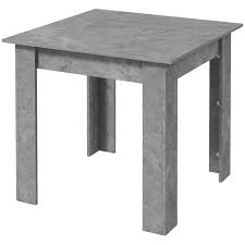 homcom square dining table modern