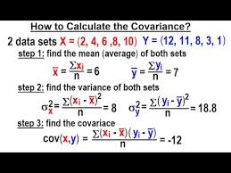 calculate the covariance