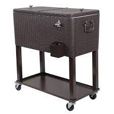 Upha 80 Qt Wicker Stainless Steel