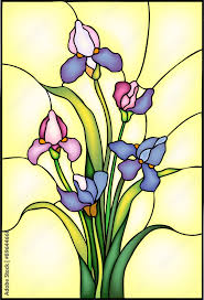 Iris Flowers Bouquet Vector