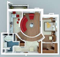 1 Bedroom Apartment House Plans