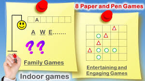 8 paper and pen games indoor games