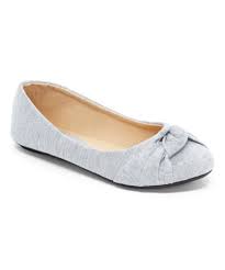 Ositos Shoes Gray Knot Detail Ballet Flat