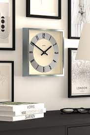 Buy Jones Clocks Silver Box Square Wall