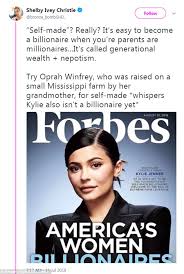 Of the 2,153 billionaires on the 2019 forbes world's billionaires list, only 12% are women. Forbes Trolled Online For Naming Kylie Jenner Self Made Billionaire Lipstick Alley