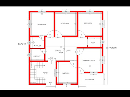 3 Bhk East Face House Plan