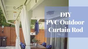 diy outdoor curtain rod pvc curtain