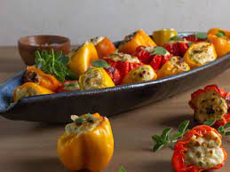 Ricotta Cheese Stuffed Bell Peppers gambar png