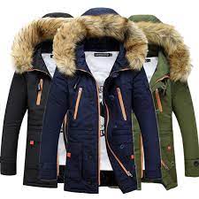 Uk Mens Winter Warm Trench Coat Fur