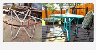 Spray Paint Patio Table From Rust