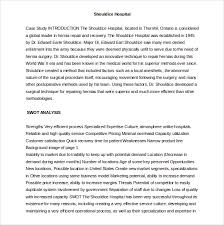 Analysis  Business Case Analysis Template education case study template