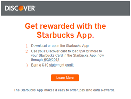 For added security, enter only the primary cardmember's. Expired Targeted Discover Load Starbucks With 50 Get 10 Back Doctor Of Credit
