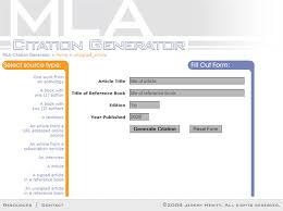 What is an APA Citation Generator Book citations  MLA  