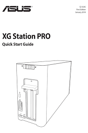 asus xg station pro quick start manual