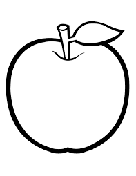 Apple coloring page free printable. Coloring Page Of Apple Coloring Home