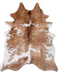 faux suede light brindle cowhide rug