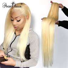 Weave hairstyles do not have to be a single color but can combine lowlights and highlights like this fantastic combination of blue hair color. Rucycat 613 Bundle Brazilian Human Hair Bundles Weave 9a Honey Blonde Hair 30 Inch Long Hair Bundles Straight Blonde Bundles Hair Weaves Aliexpress