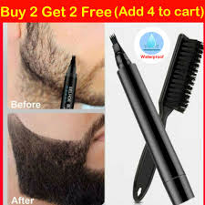 2 waterproof beard pencil filler hair