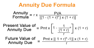 annuity due formula exle with