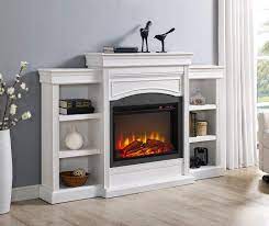 mantel electric fireplace