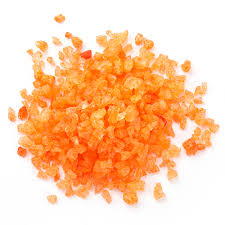 orange rock candy crystals orange