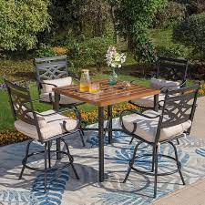 Outdoor Dining Set With Squre Table
