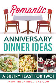 anniversary dinner ideas for a romantic