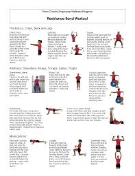 resistance band workout sheet pima