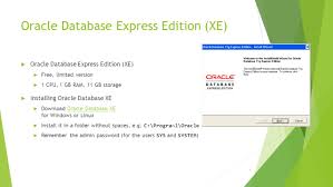This free download is the standalone oracle 11g overview. Introduction To Oracle Oracle Database Xe Apex And Oracle Sql Developer Ppt Download