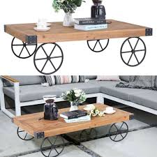 Modern Coffee Table Wooden Living Room