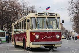 Trolleybus SVARZ-TS-1 Stock Photo, Picture and Royalty Free Image. Image  80740844.