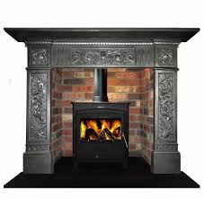 Victorian Antique Cast Iron Fireplace