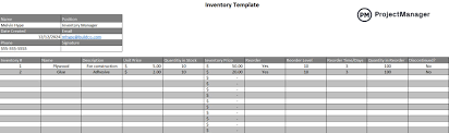 inventory management template for excel