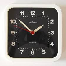West Germany White Plastic Wall Clock