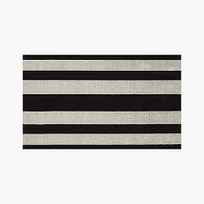 chilewich black and white floor mat