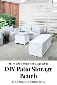 Diy Patio Storage Bench Enjoy Extra