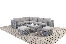Once you try one of these sofas, you won't be the same. Port Royal Platinum Grey Large Corner Sofa Rattan Garden Furniture Set Rattan Corner Sofa Corner Sofa Set Small Corner Sofa