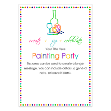 Best Photos Of Painting Party Invitation Template Birthday