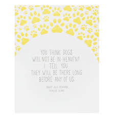 Dogs In Heaven Quote Pet Sympathy Card Pet Sympathy Cards Smudge