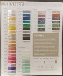 Yenmet Metallic Thread Color Card
