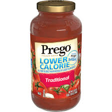 prego lower calorie pasta sauce