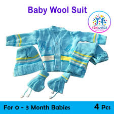 baby wool suit 4pcs
