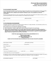 27 Letters Of Recommendation For Scholarship Pdf Doc Free