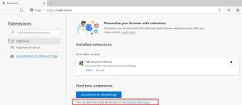 To be able to pass download links to idm, you need to install a minimal native client application. Microsoft Edge Users May Find Extensions Through Google Chrome Web Store Infotech News
