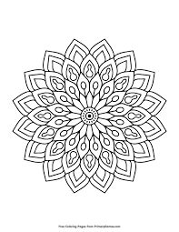 Printable snowflake mandala coloring pages. Pin On Mandala Coloring