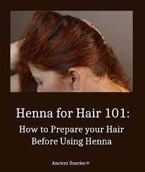 your hair before using henna