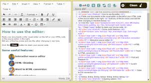 free html editor and cleaner