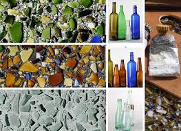Recycled Glass Tile Countertop Surface