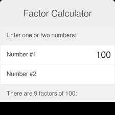 factor calculator find all positive