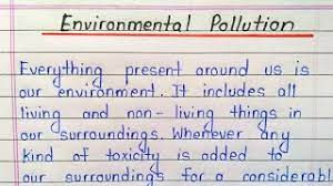environmental pollution essay in
